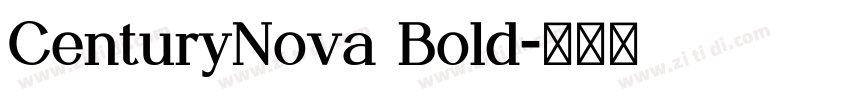 CenturyNova Bold字体转换